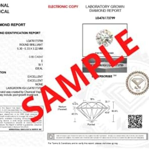 0.80 CTW Round Cut Natural Earth Mined Diamond Butterfly Style Solitaire Earring - Picture 4 of 5